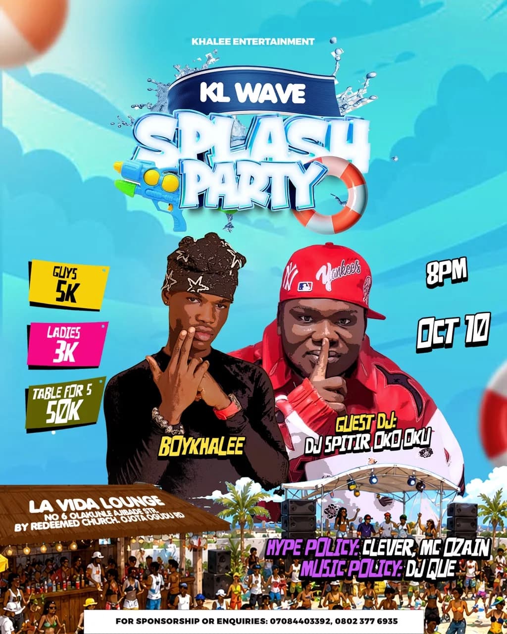 kL WAVE SPLASH PARTY