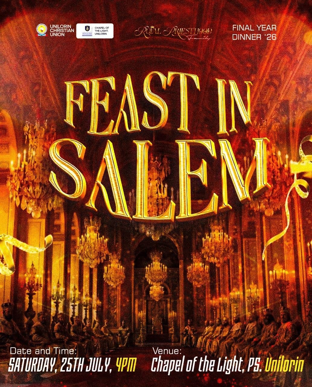 FEAST IN SALEM (FINAL YEAR BRETHREN DINNER)